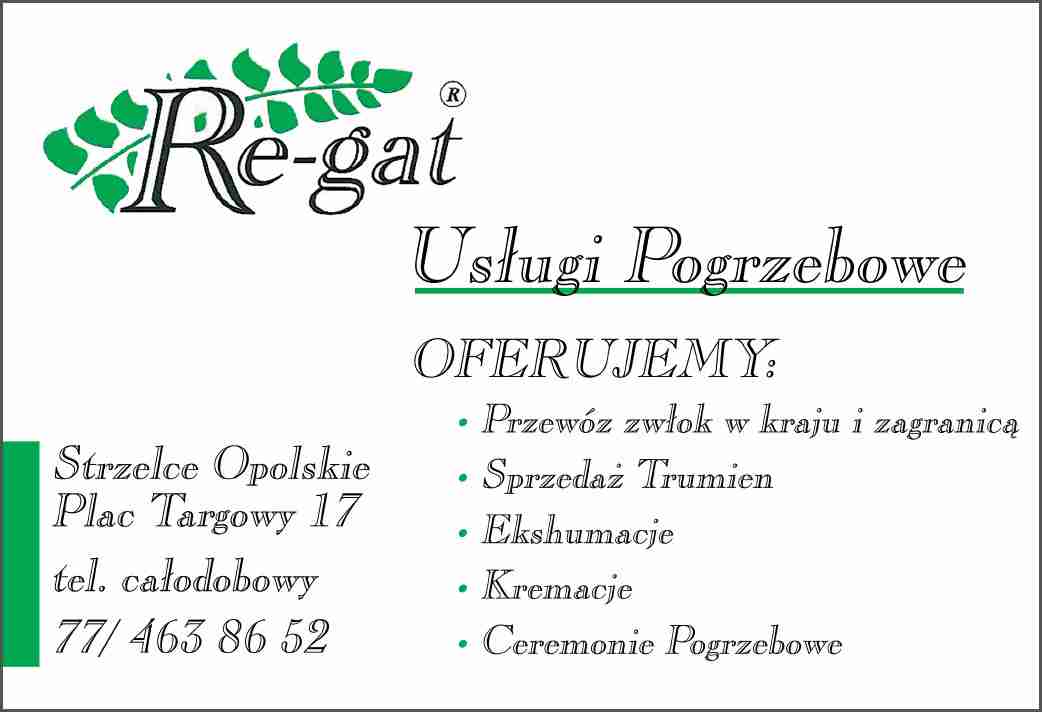 Usługi Pogrzebowe RE-GAT - ekshumacja STRZELCE OPOLSKIE ekshumacja STRZELCE OPOLSKIE